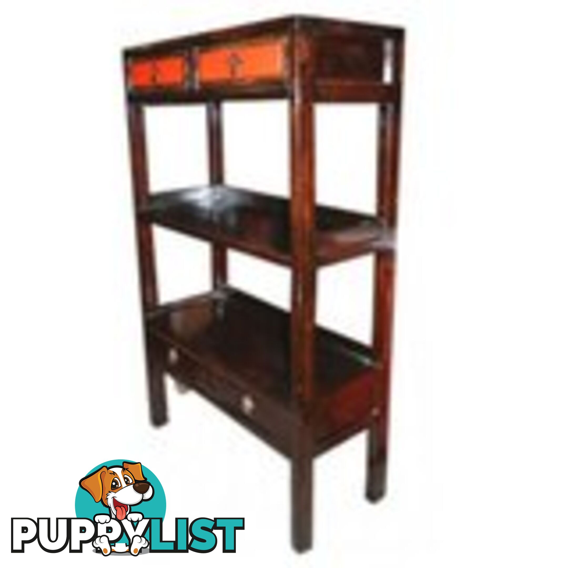 Chinese Antique Furniture Open Ends Bookshelf