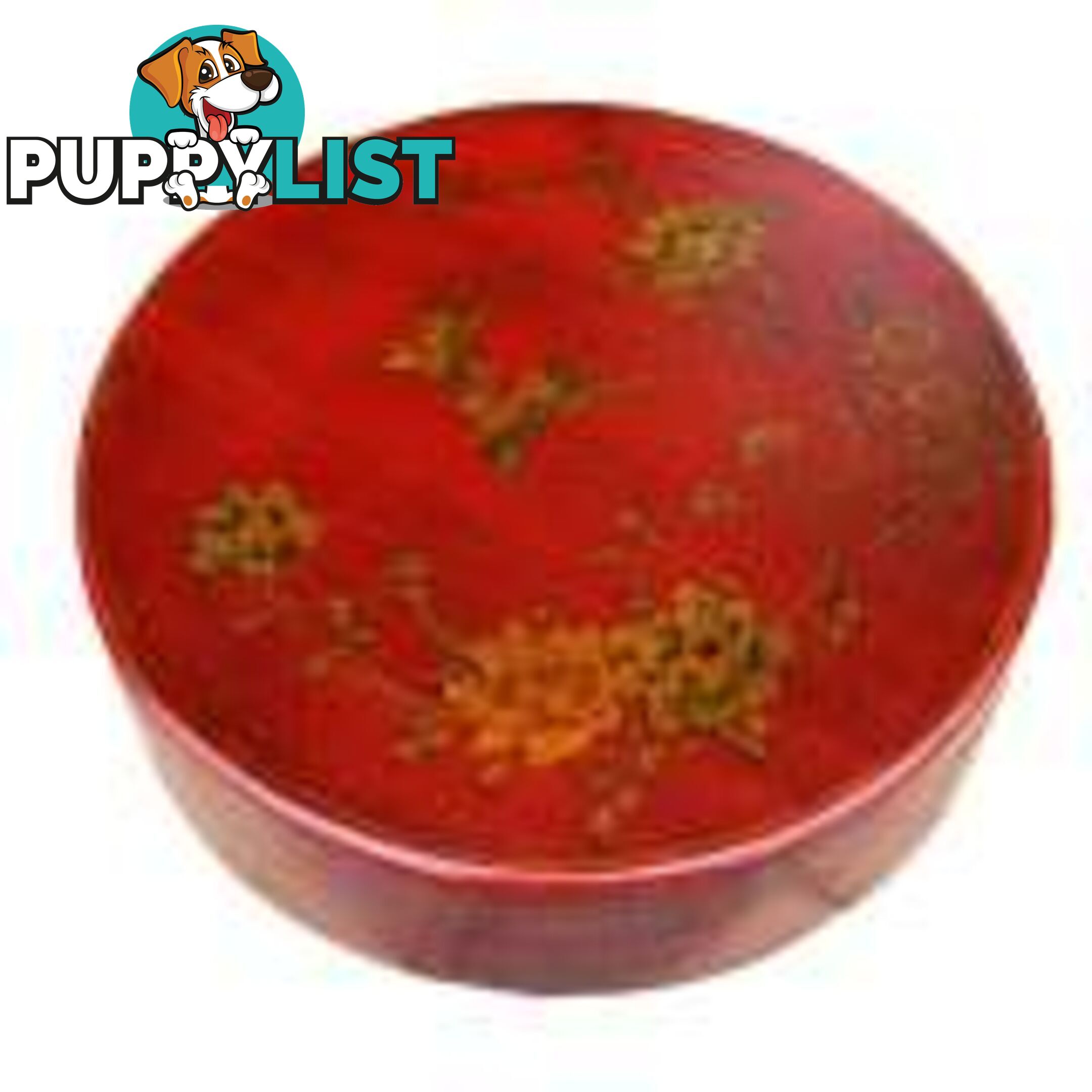 Large Red Round Flower Painted Decoration Box