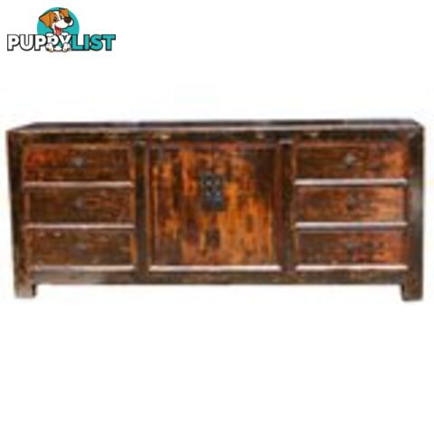 Large Chinese Antique Sideboard Multi Drawers