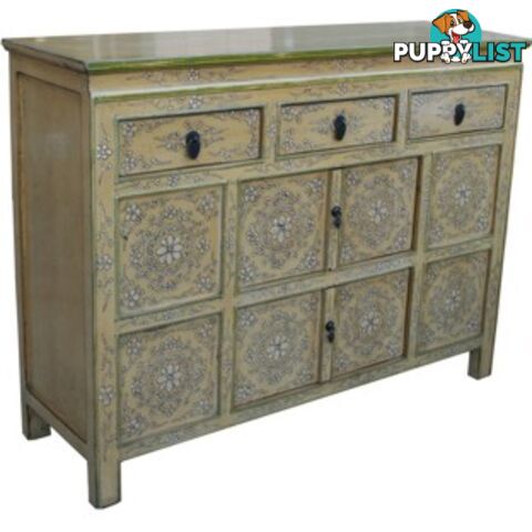 Chinese Antique Painted Tibetan Sideboard