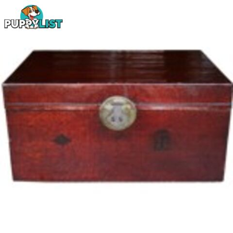 Red Original Chinese Leather Chest