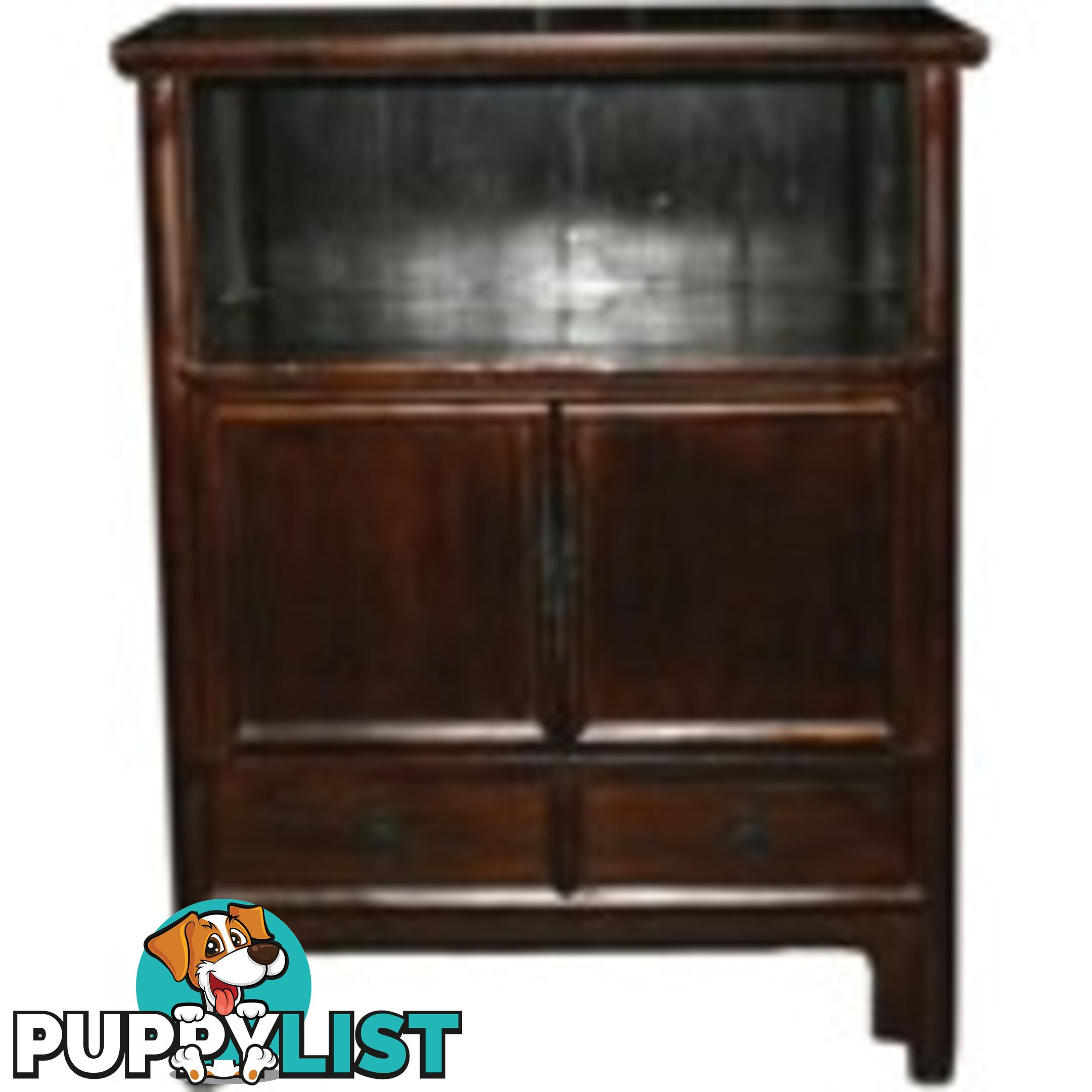 Brown Chinese Medium Display Cabinet