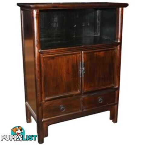 Brown Chinese Medium Display Cabinet