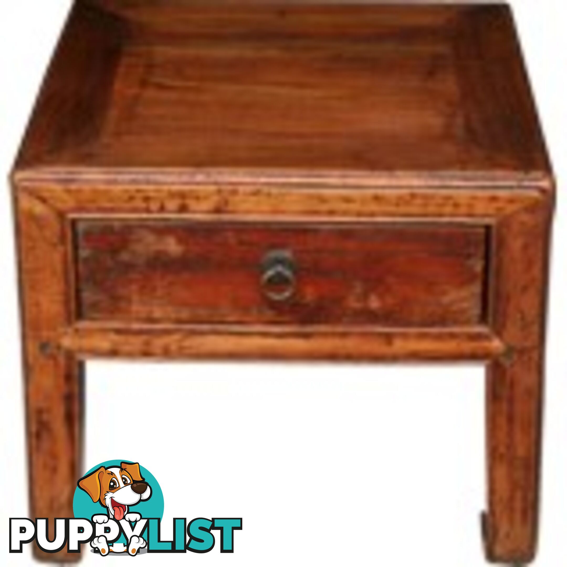 Chinese Square Stool with Drawer