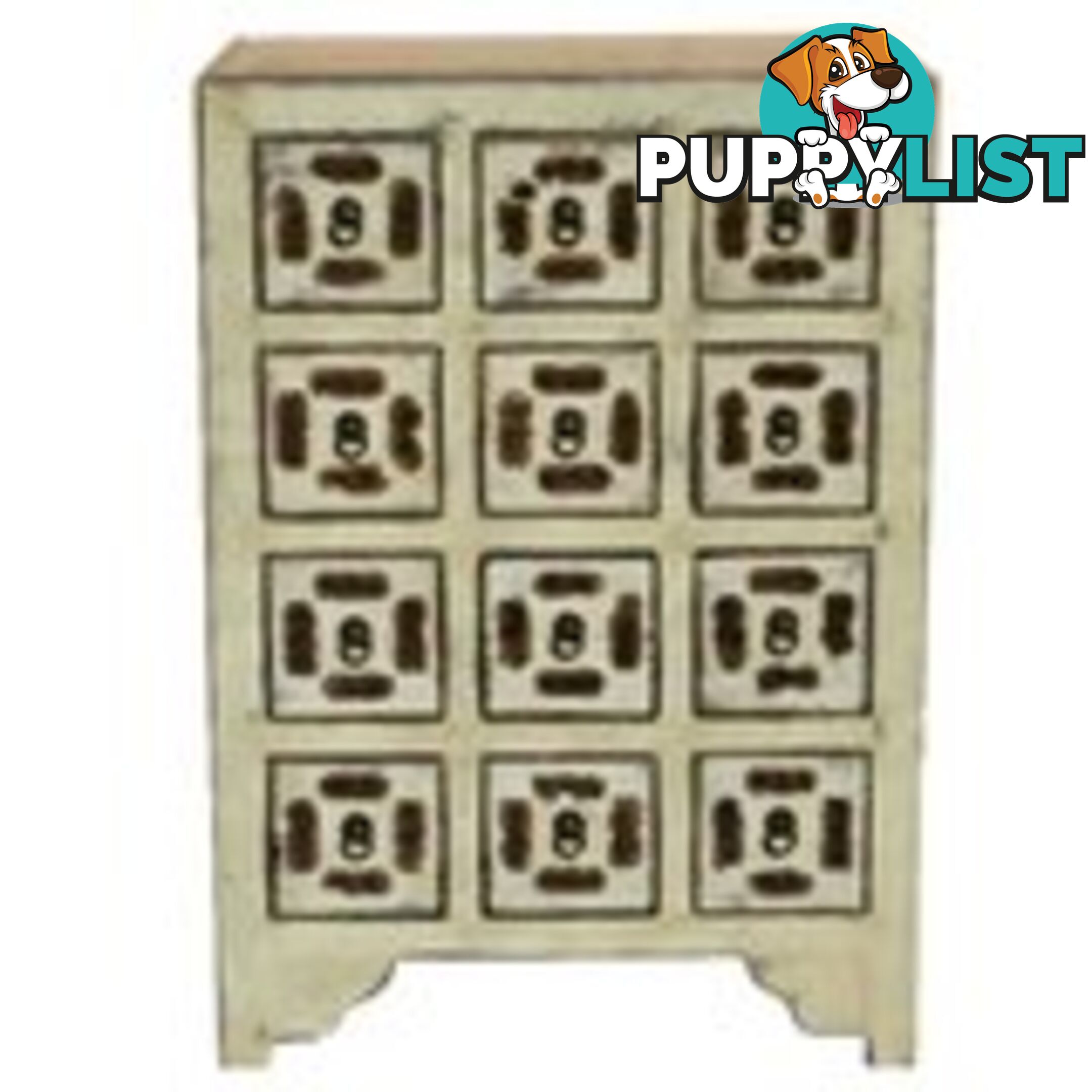 Beige Chinese Medicine Cabinet