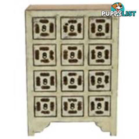 Beige Chinese Medicine Cabinet