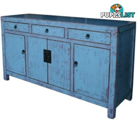 Blue/Grey Lacquered Sideboard Buffet