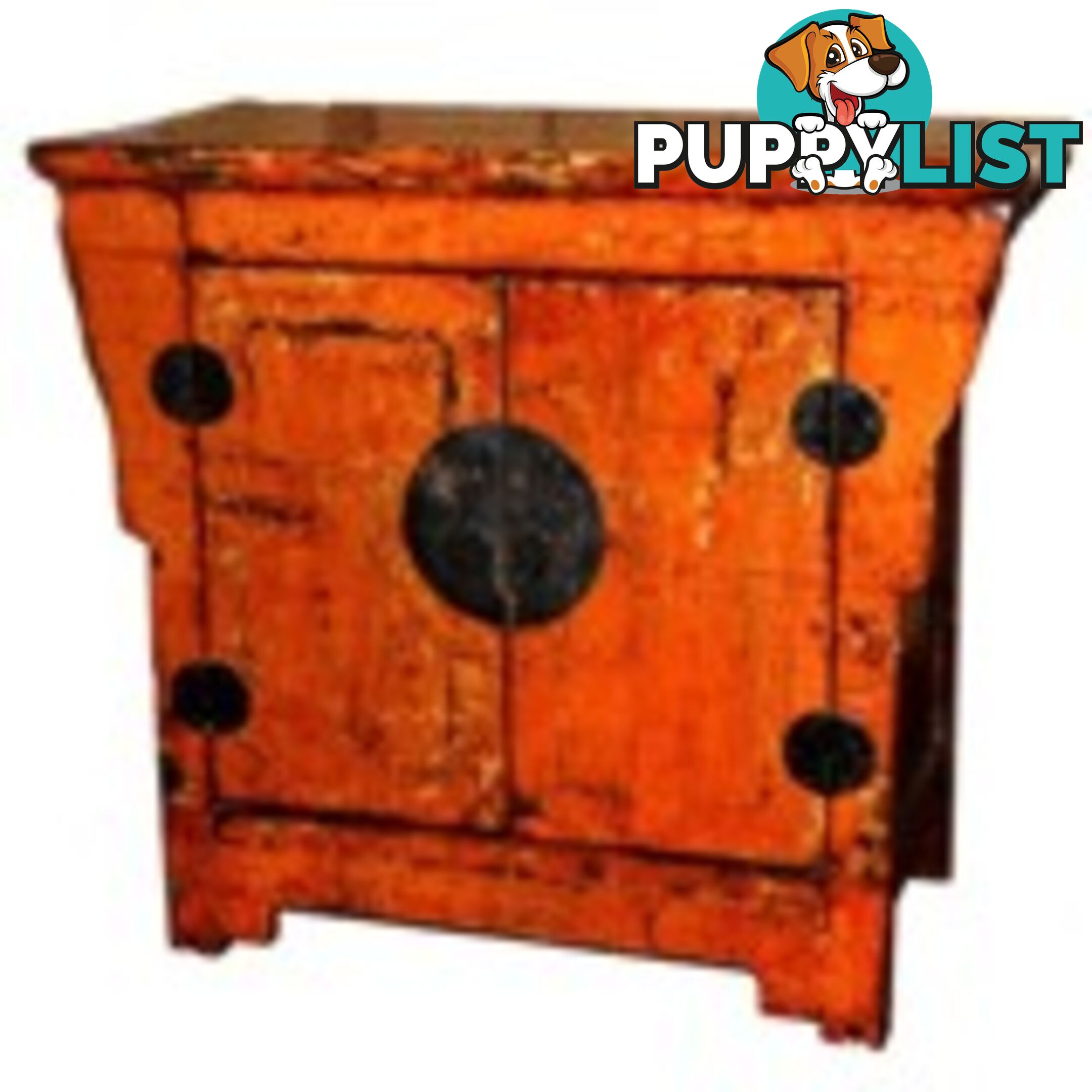 Original Orange Chinese Cabinet