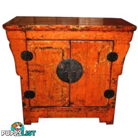 Original Orange Chinese Cabinet