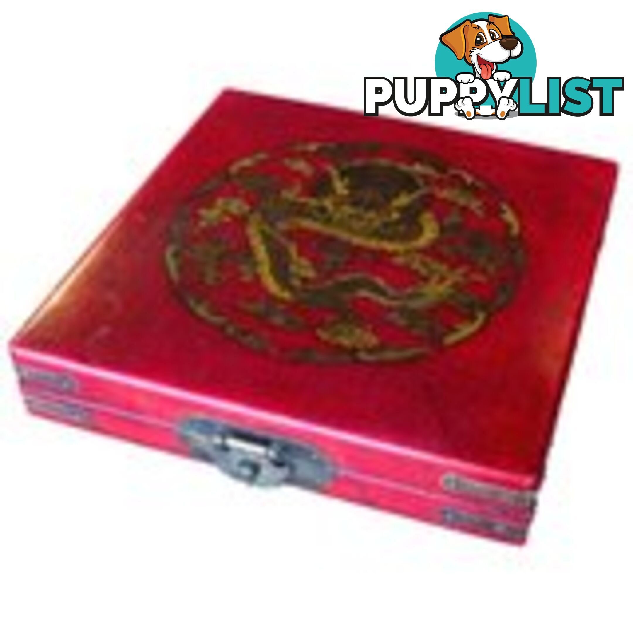 Dragon Painted Red Chinese Feng Shui Compass