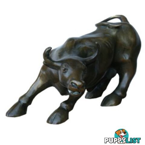 Wall Street Famed Bull Ox Brass Statue 26cm