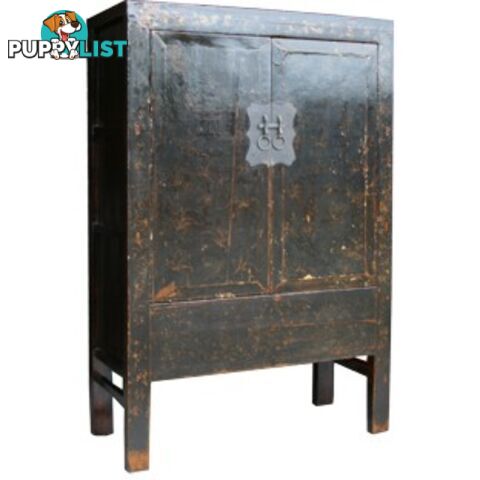 Large Original Chinese Antique Cabinet with Paintings