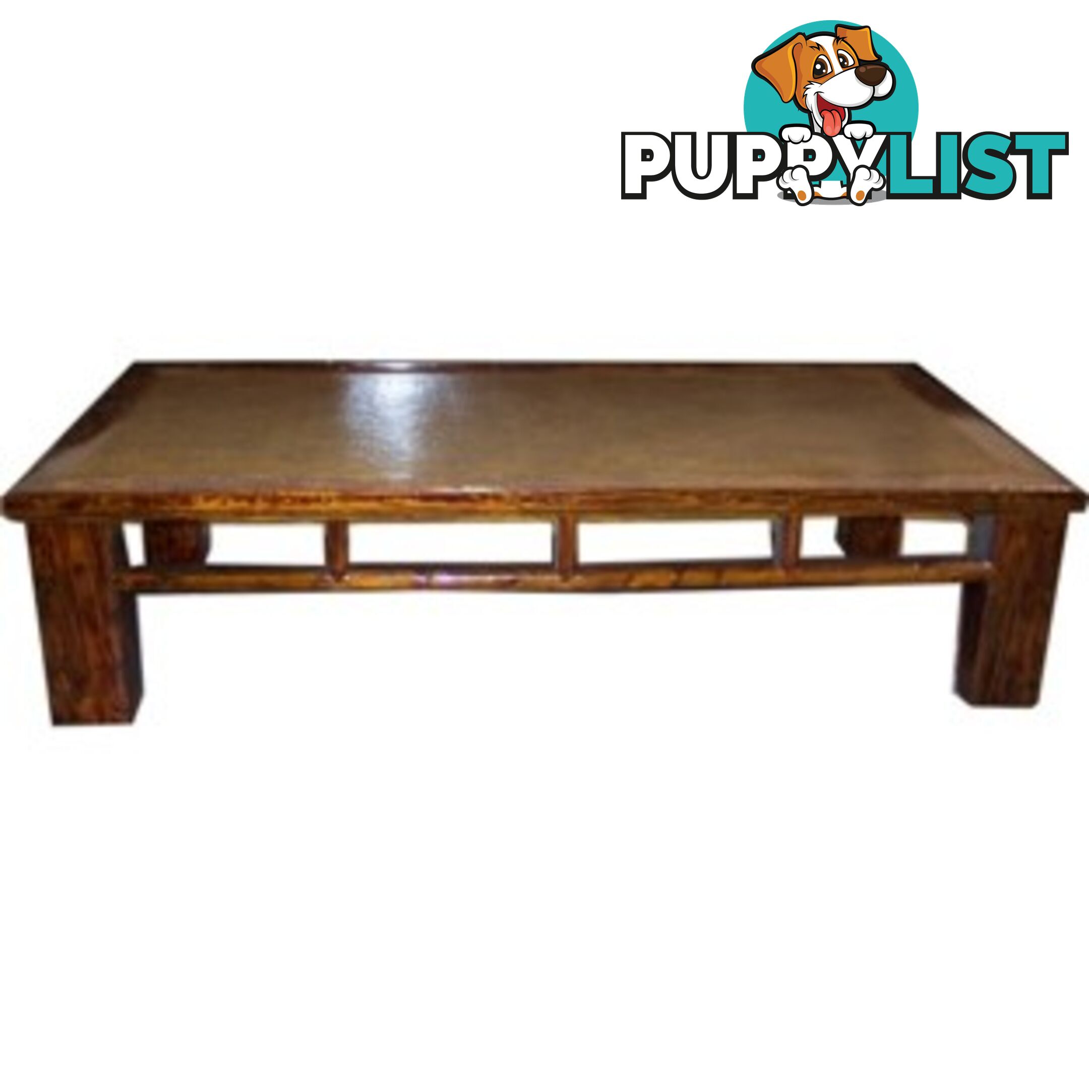 Large Solid Chinese Antique Day Bed Coffee Table