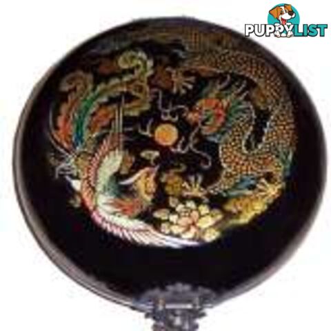 Black Round Dragon Compass