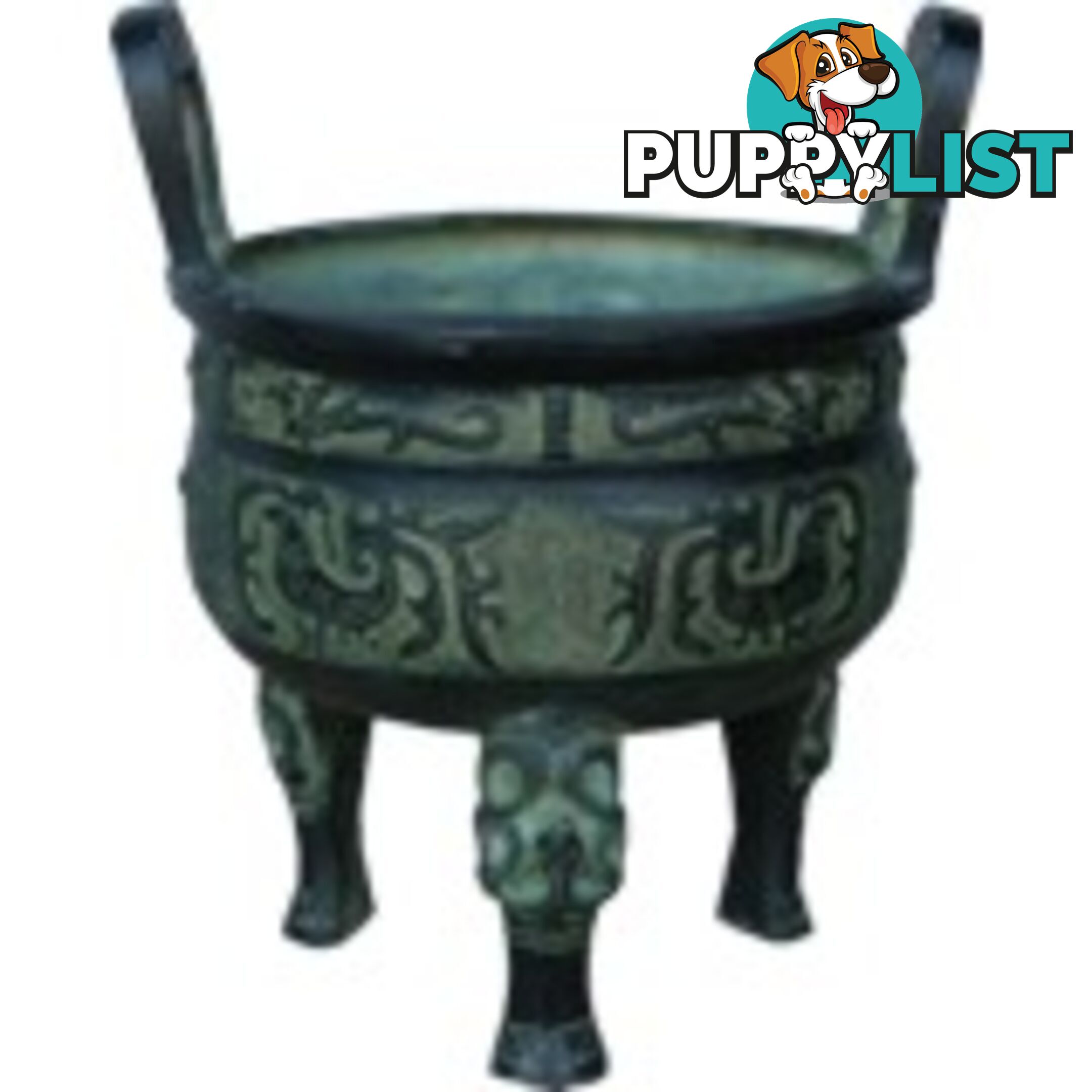 21cm Chinese Ancient Bronze Incense Burner