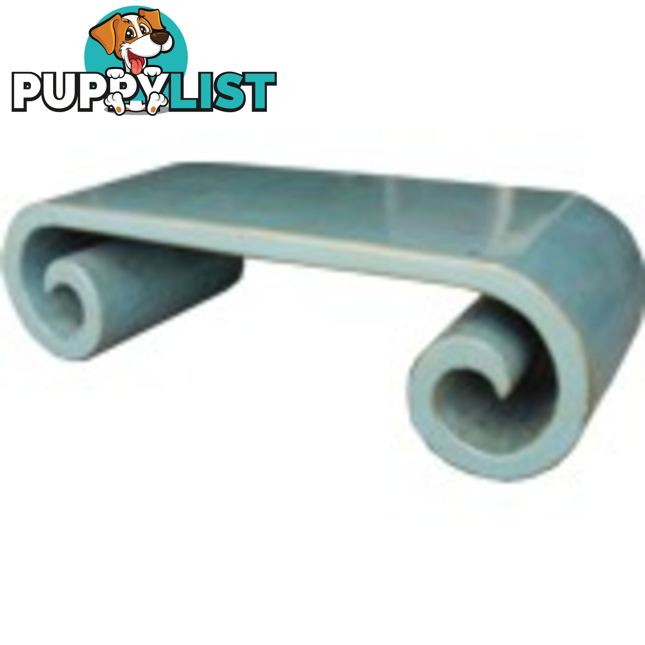 Blue Grey Musical Table Scroll Legs