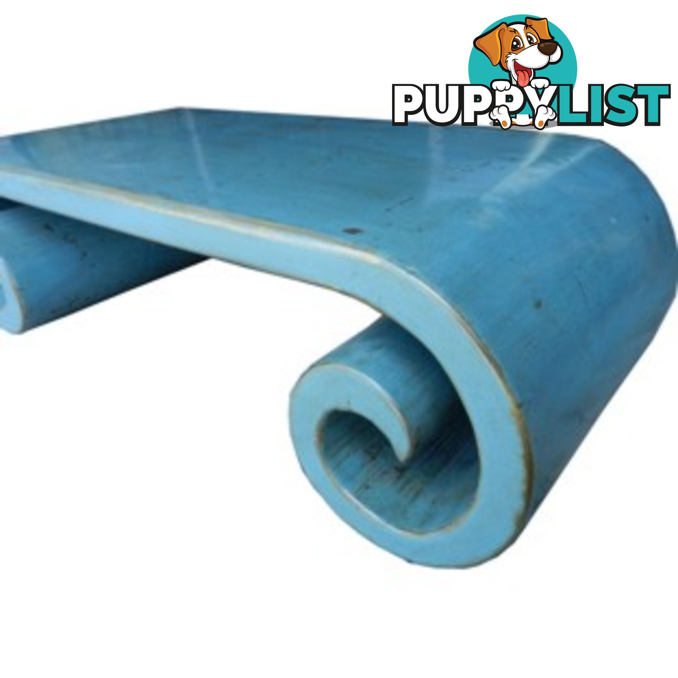Blue Grey Musical Table Scroll Legs