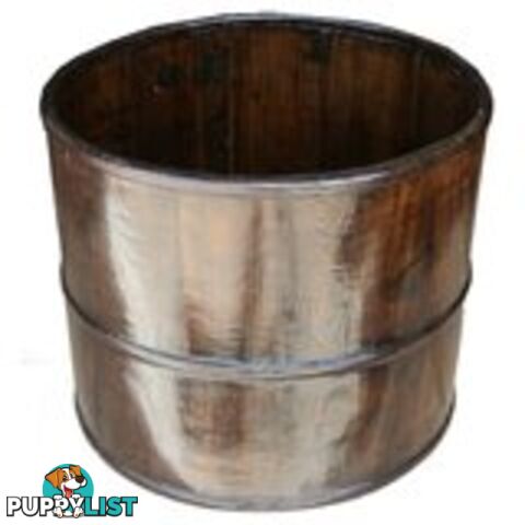 Antique Brown Water Storage Bucket