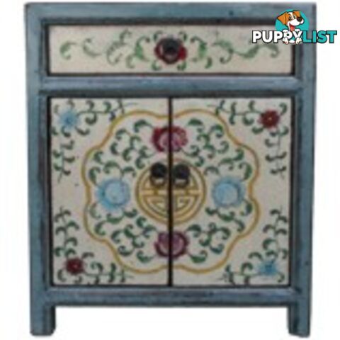 Tibetan Painted Bedside Table