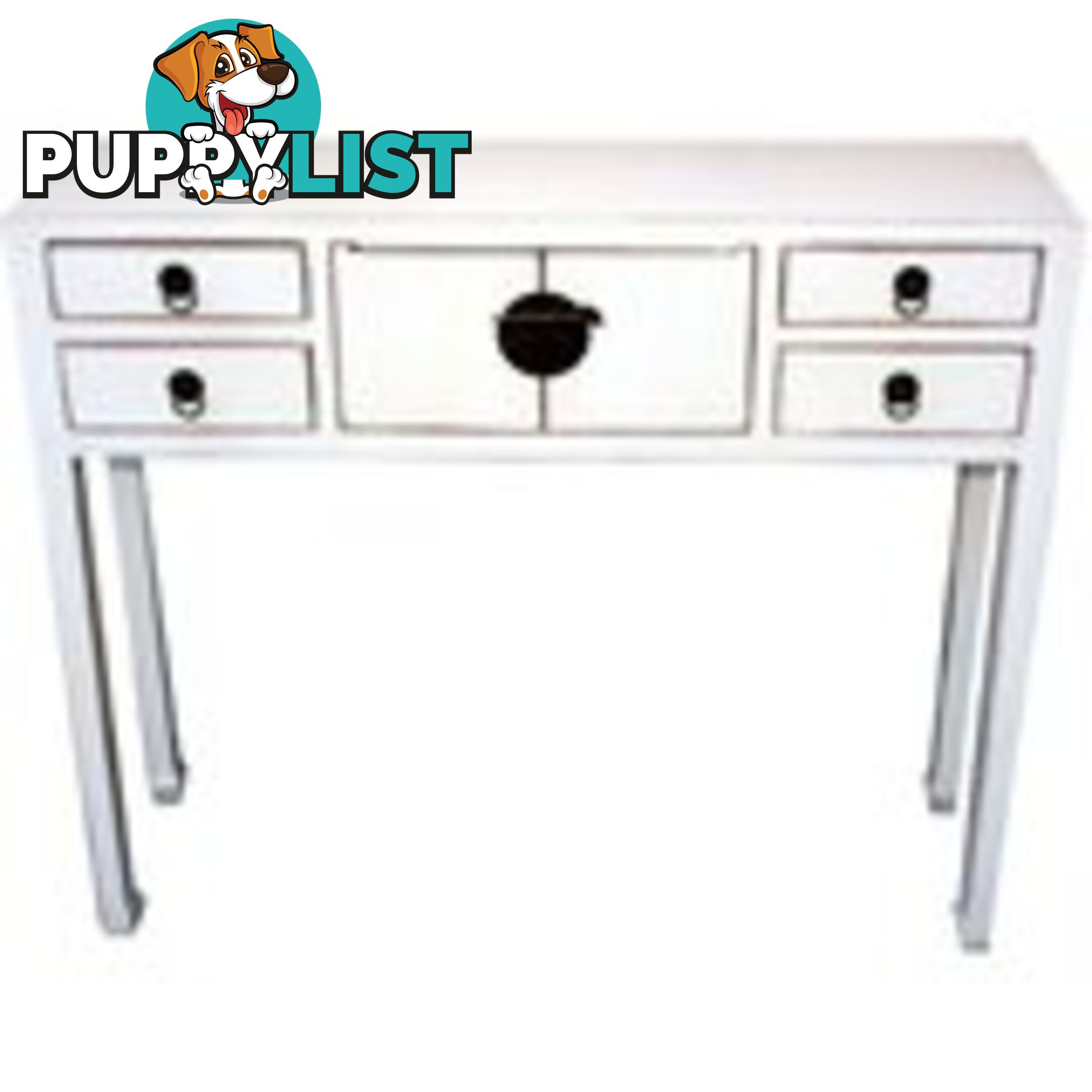 White Chinese Hallway Table