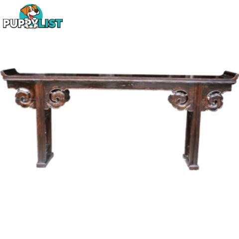 Original Chinese Altar Table with Carved Spandrels