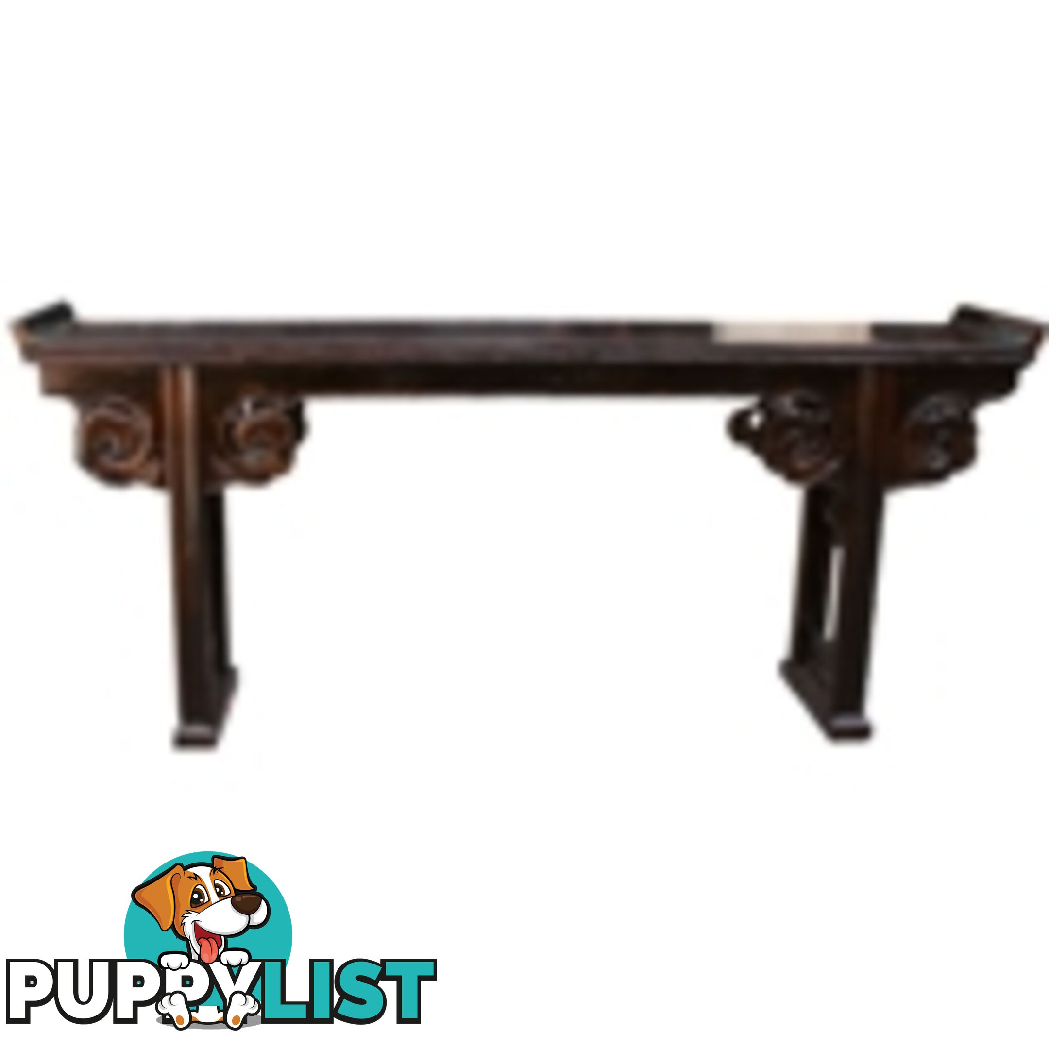 Original Chinese Altar Table with Carved Spandrels