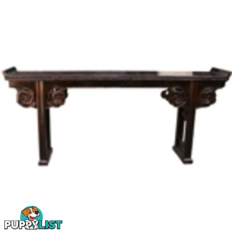 Original Chinese Altar Table with Carved Spandrels