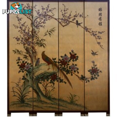 Chinese Prospect Fold Up Room Divider Screen