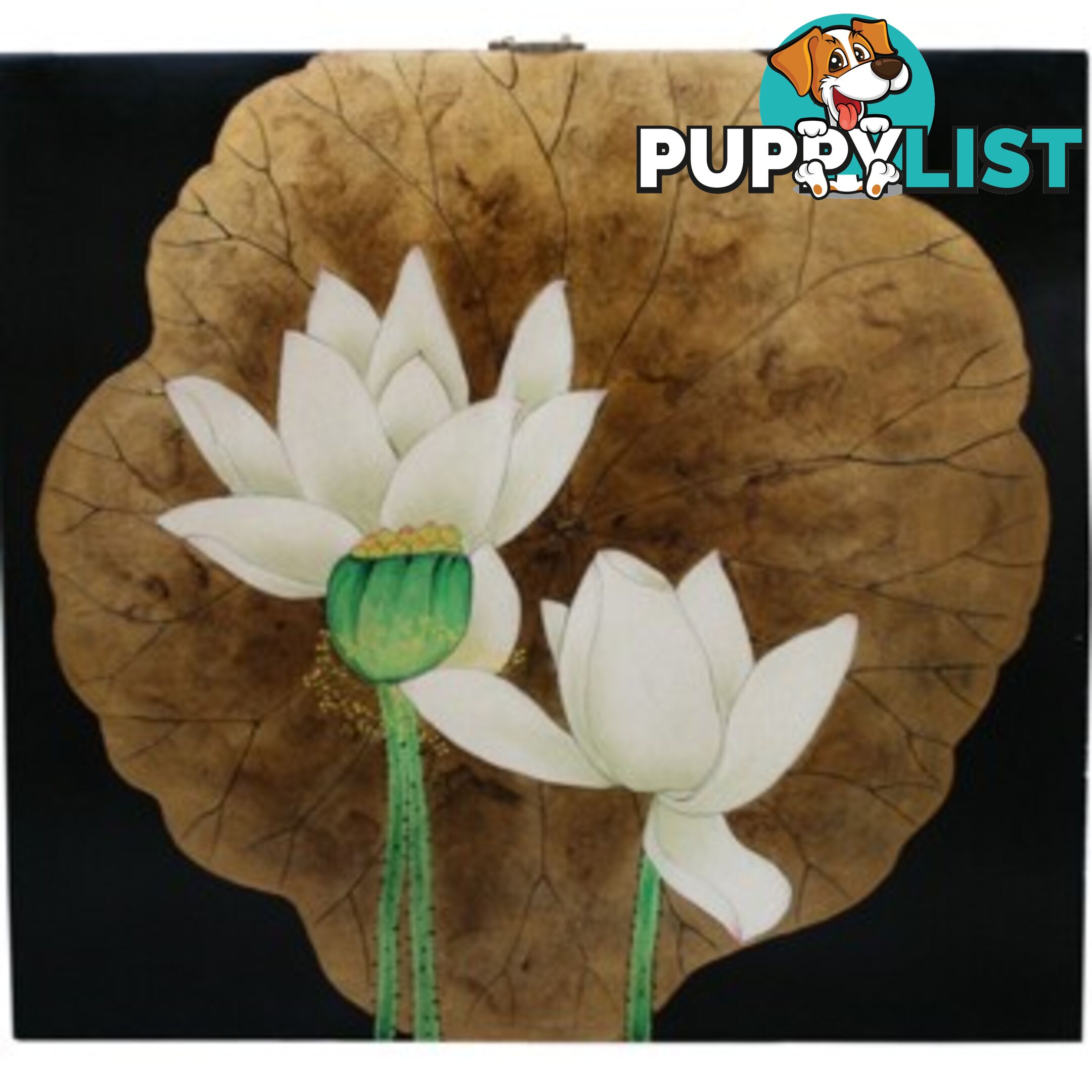 Beautiful Lotus Wall Hanging Screen