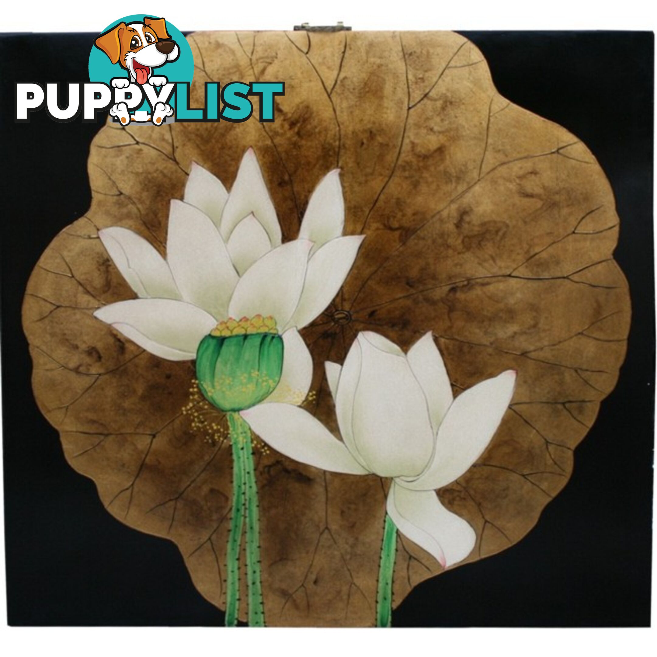 Beautiful Lotus Wall Hanging Screen