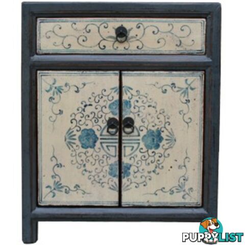 Tibetan Painted Bedside Table