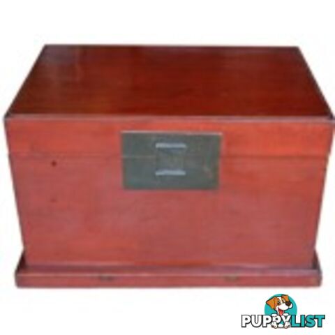 Red Antique Wood Chinese Chest