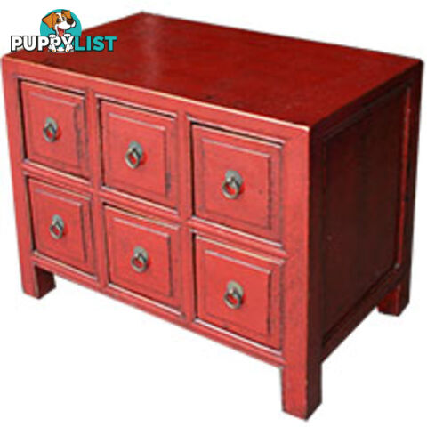 Red Chest of Drawers