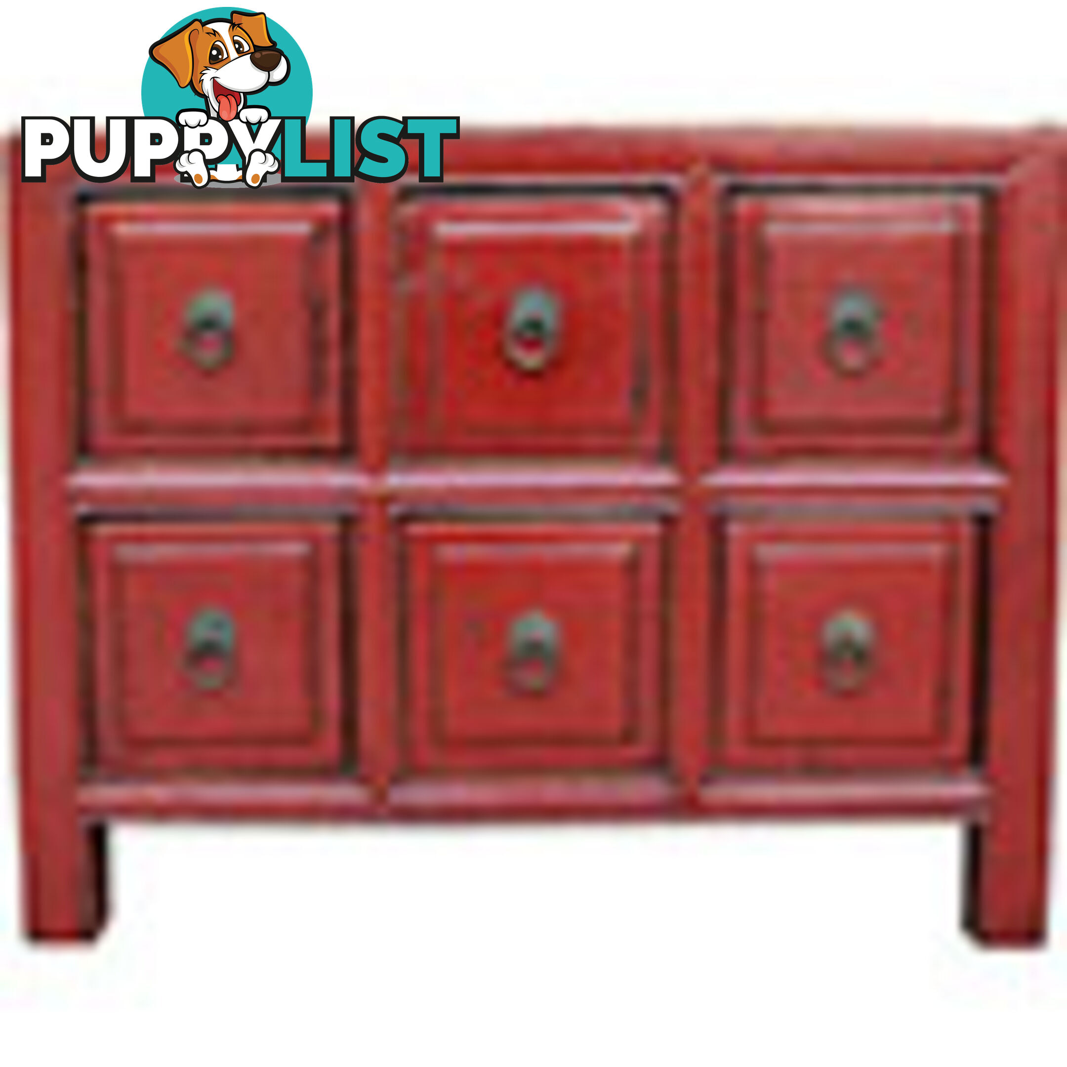 Red Chest of Drawers