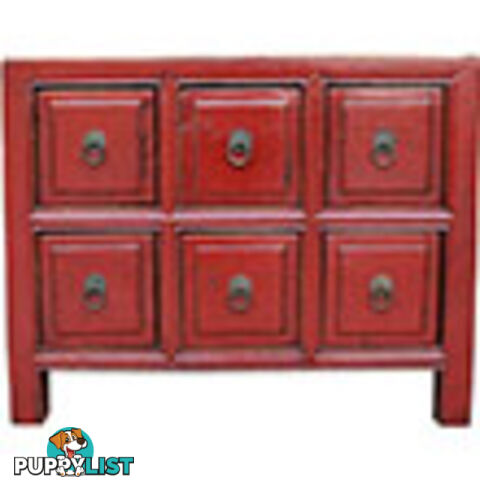 Red Chest of Drawers