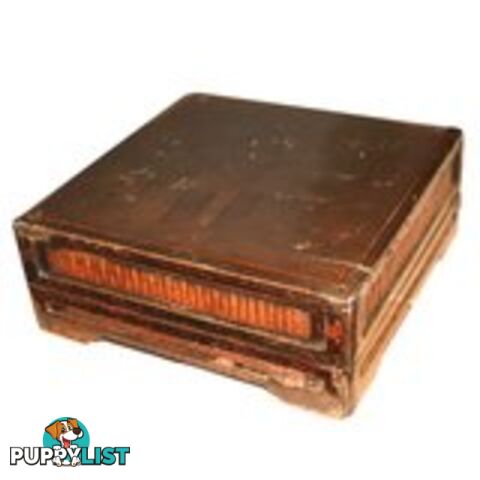 Antique Chinese Square Wood Box