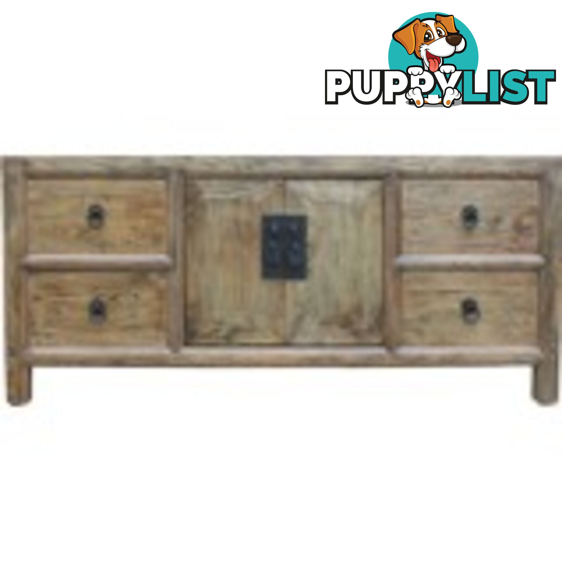 Original Natural Elm Low Sideboard TV Unit