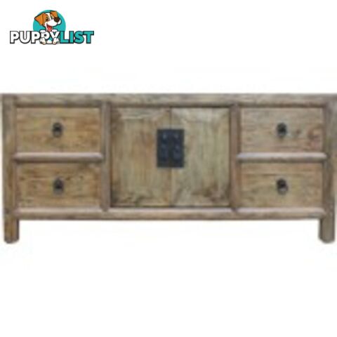 Original Natural Elm Low Sideboard TV Unit