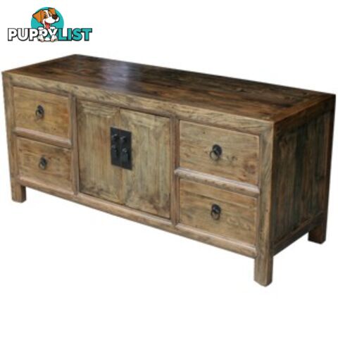 Original Natural Elm Low Sideboard TV Unit