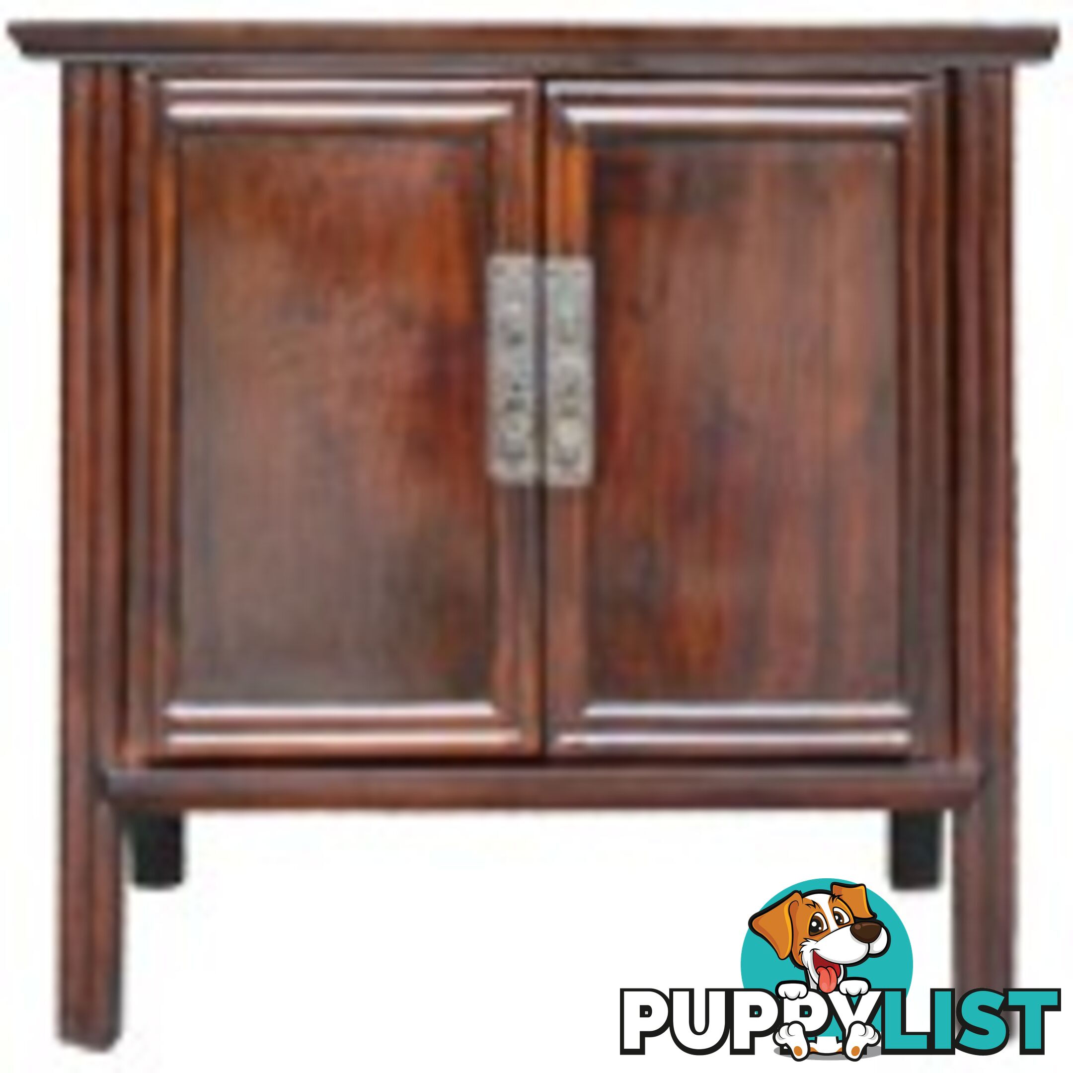 Antique Chinese Dark Brown Cabinet