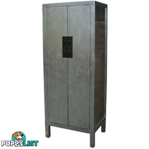 Silver Leaf Chinese Cabinet