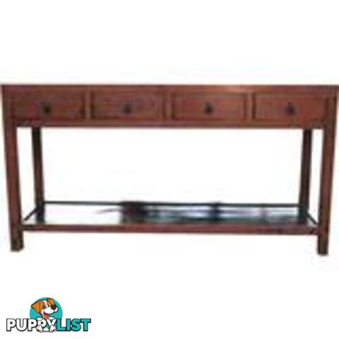 Chinese Scholar Desk Table with Low Shelf