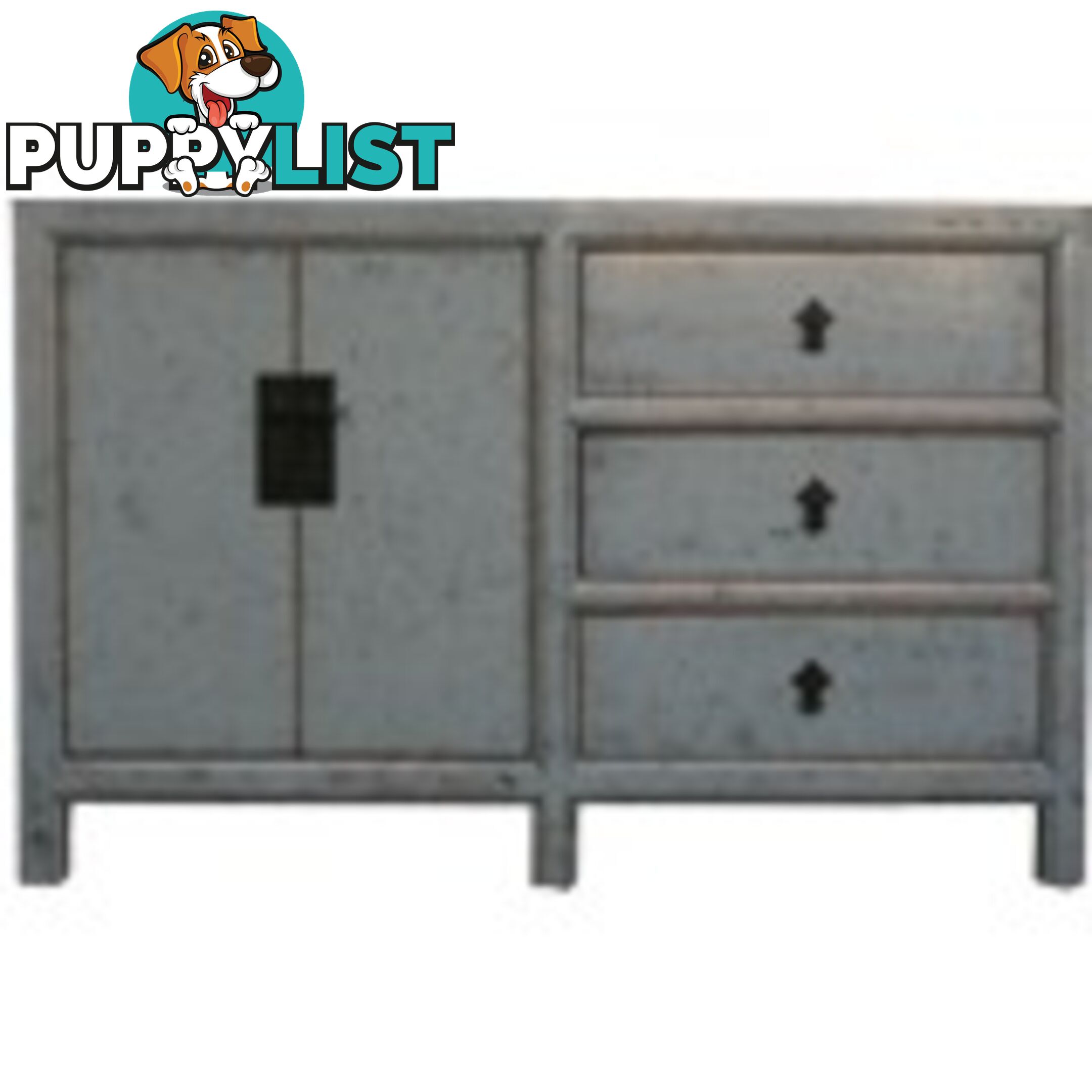Grey Lacquered Sideboard Buffet