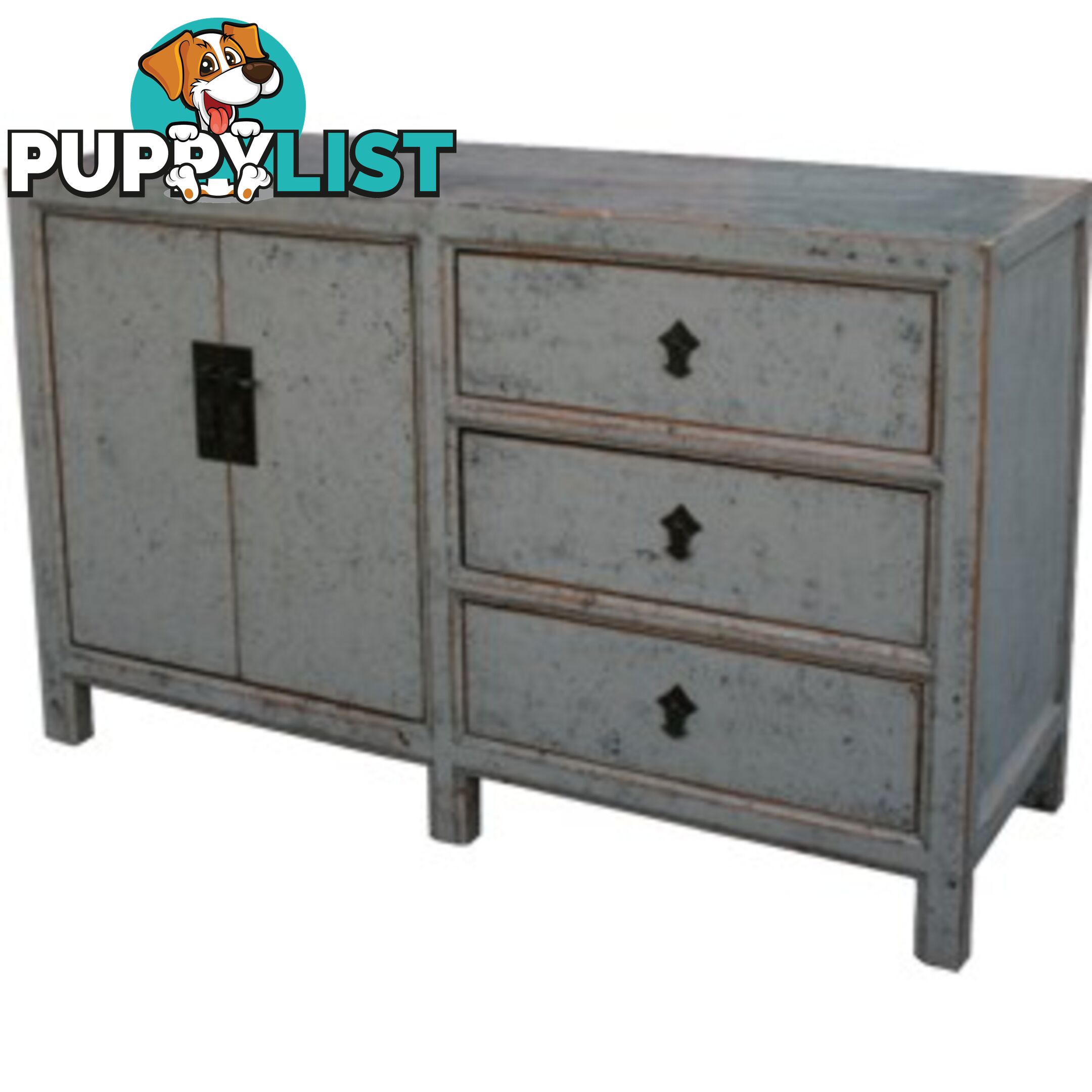Grey Lacquered Sideboard Buffet