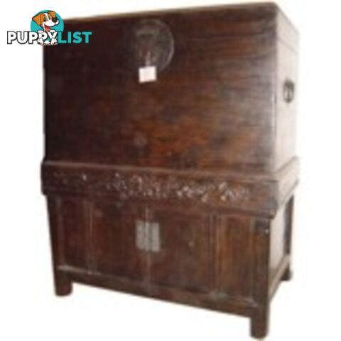 Original Chinese Compound Brown Chest Cabinet