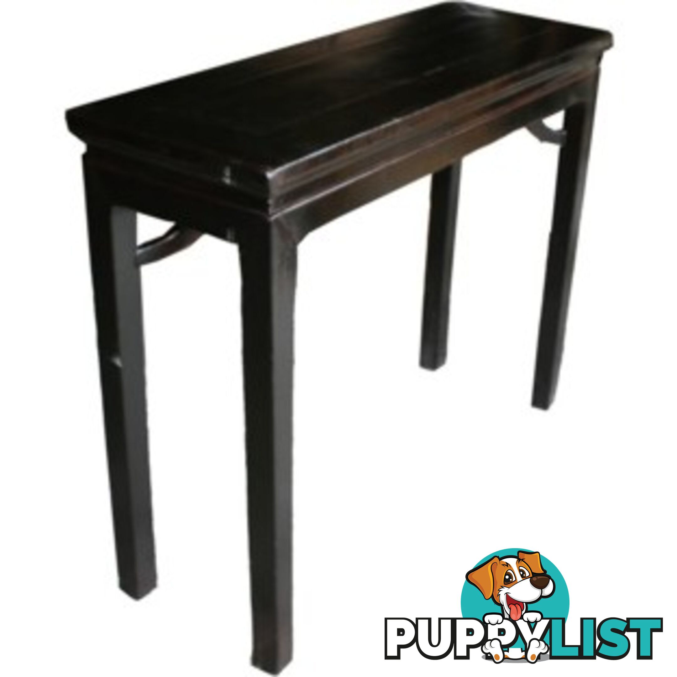 Antique Rustic Black Console Chinese Table