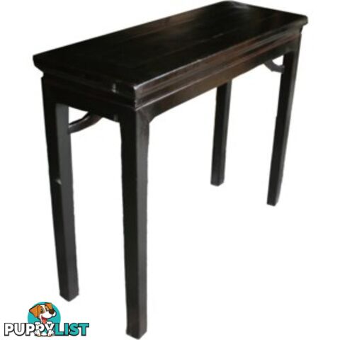 Antique Rustic Black Console Chinese Table