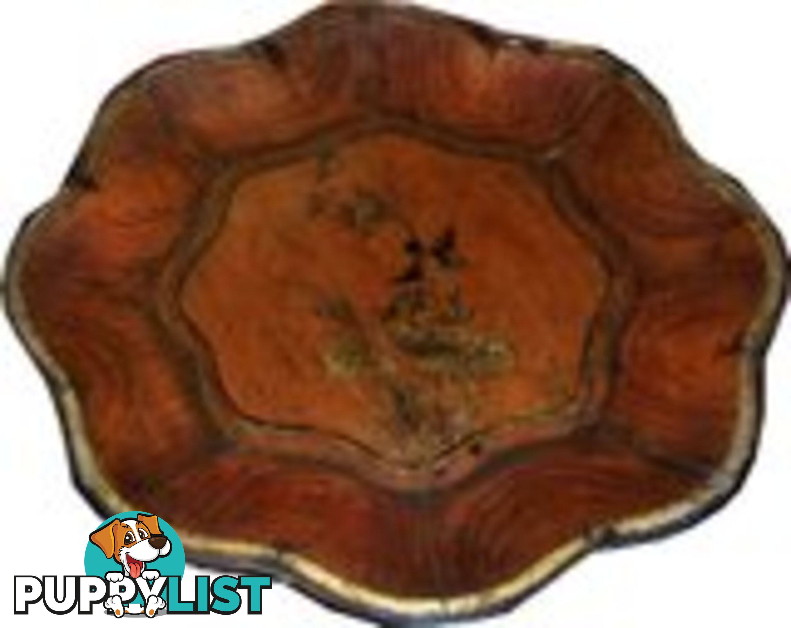 Brown Chinese Wood Display Plate