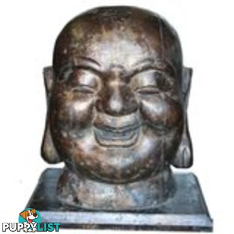 Chinese Antique Wooden Buddha Head