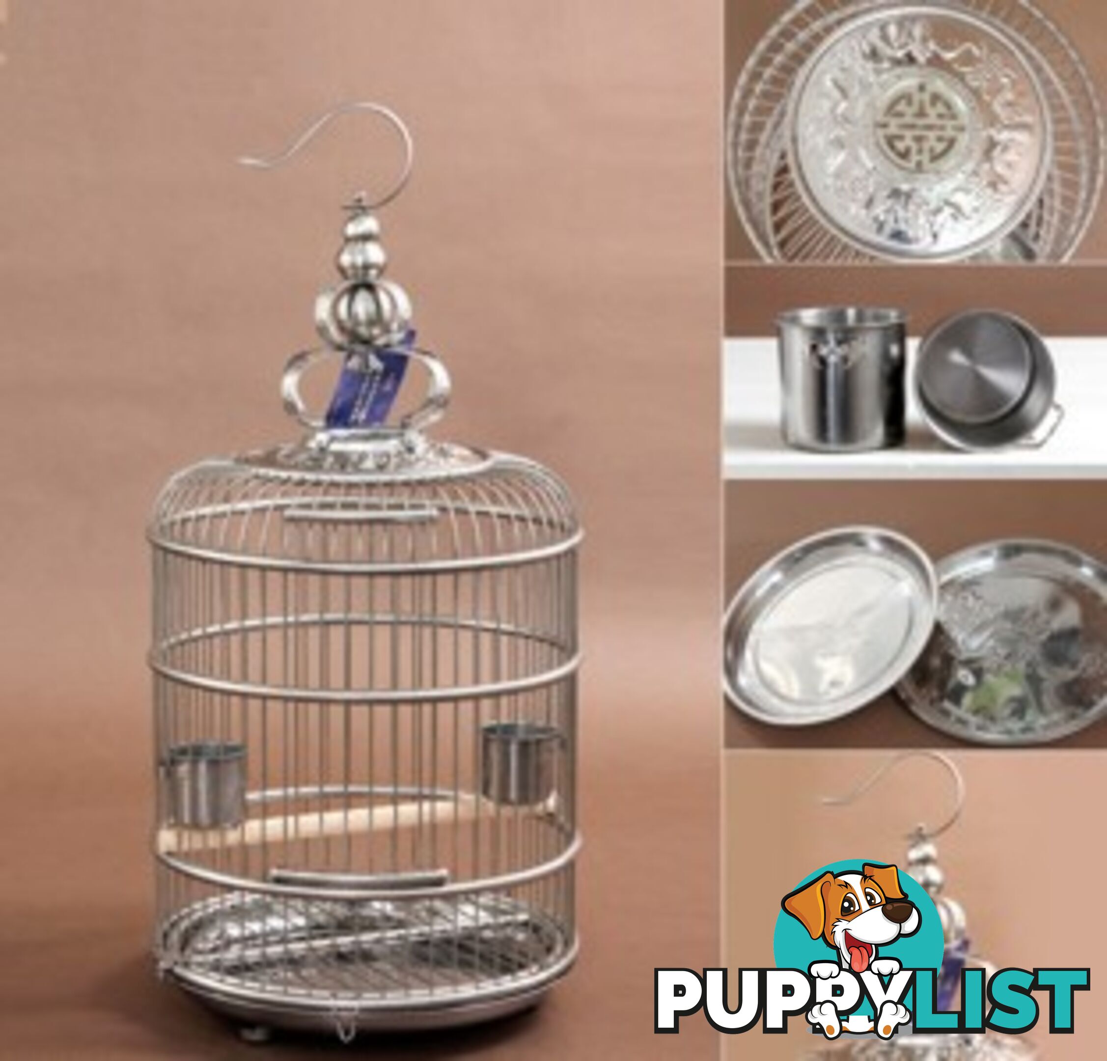 Stainless Steel Bird Cage Standard 36cm